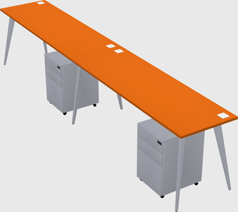 Modern rectangular office desk