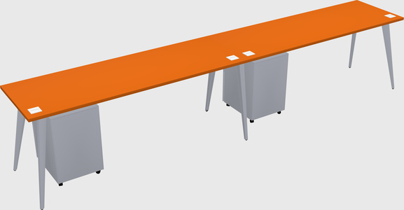 Modern rectangular office desk