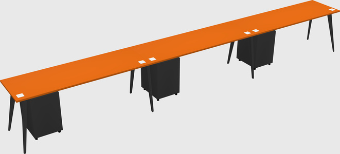 Modern rectangular office desk