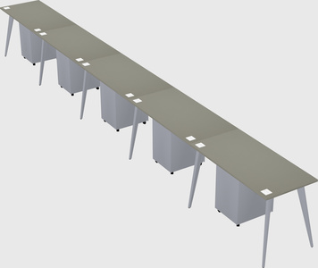 Modern rectangular office desk
