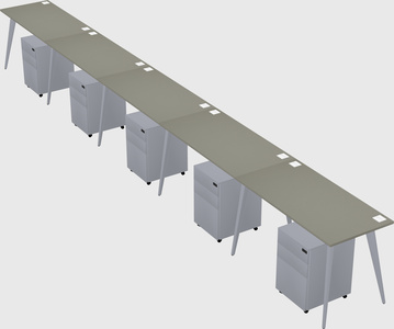Modern rectangular office desk