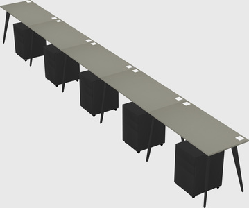 Modern rectangular office desk