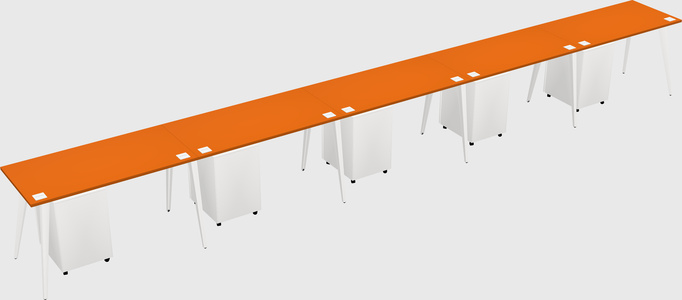 Modern rectangular office desk
