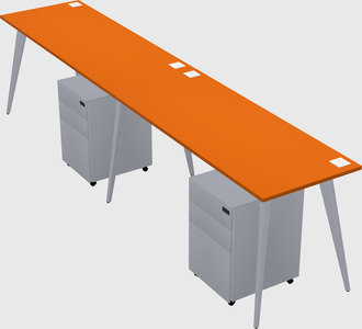 Modern rectangular office desk