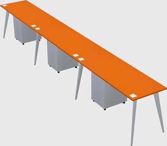 Modern rectangular office desk