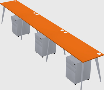 Modern rectangular office desk