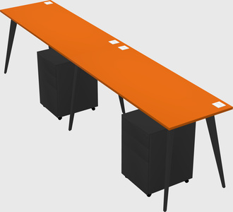 Modern rectangular office desk