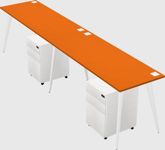 Modern rectangular office desk