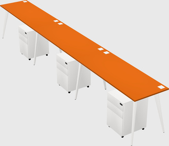 Modern rectangular office desk