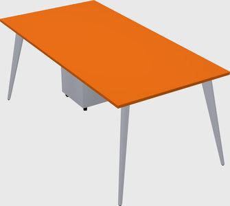 Modern rectangular office desk