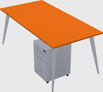 Modern rectangular office desk