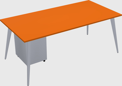 Modern rectangular office desk
