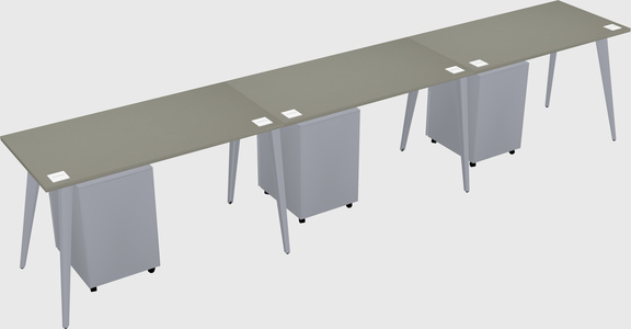 Modern rectangular office desk