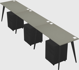 Modern rectangular office desk