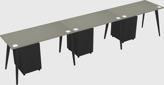 Modern rectangular office desk