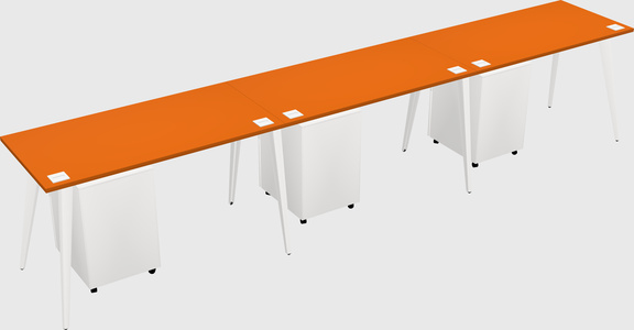 Modern rectangular office desk