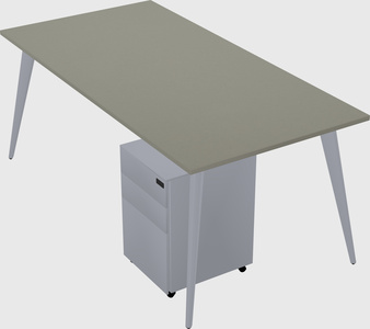 Modern rectangular office desk