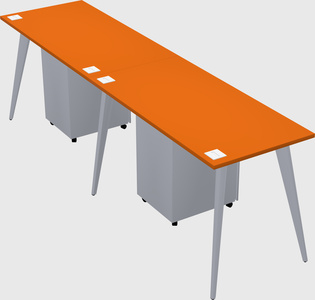 Modern rectangular office desk