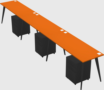 Modern rectangular office desk