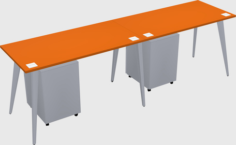 Modern rectangular office desk