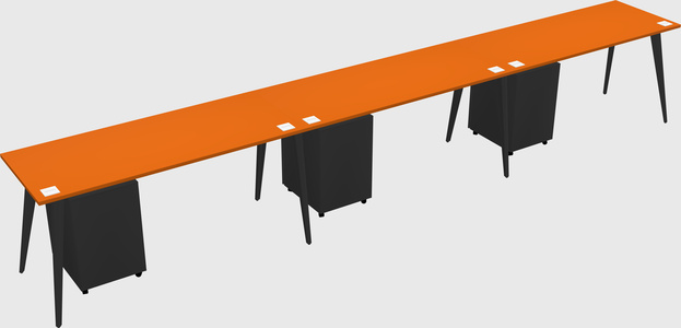 Modern rectangular office desk