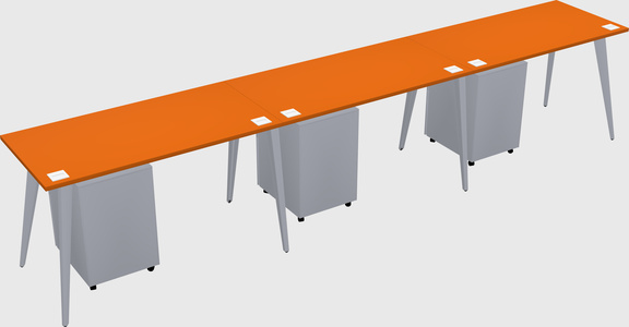 Modern rectangular office desk