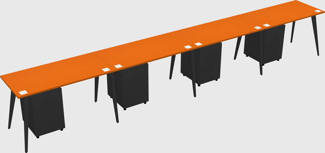 Modern rectangular office desk