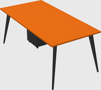 Modern rectangular office desk
