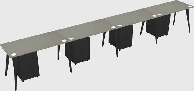 Modern rectangular office desk