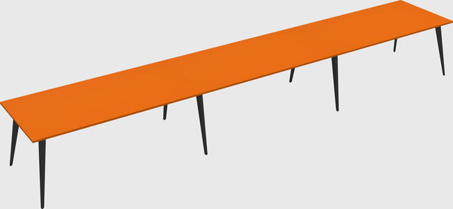 Modern rectangular office desk