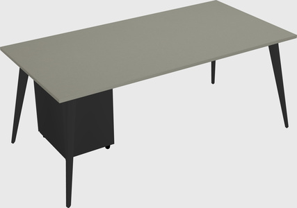 Modern rectangular office desk