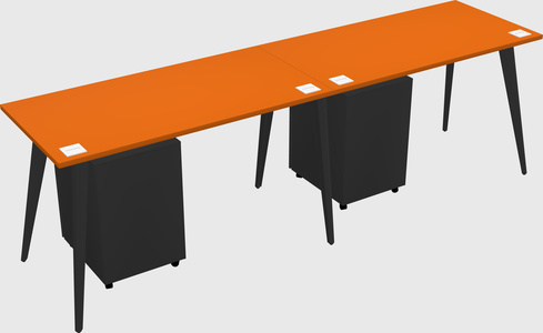Modern rectangular office desk