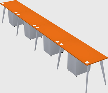 Modern rectangular office desk