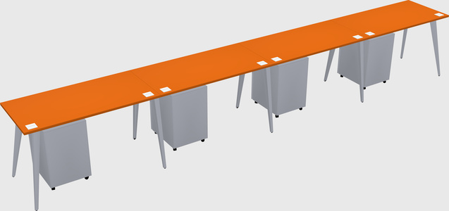 Modern rectangular office desk