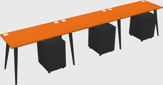 Modern rectangular office desk