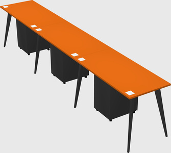 Modern rectangular office desk