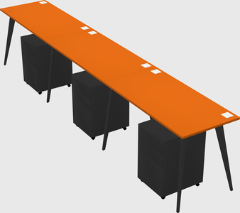 Modern rectangular office desk