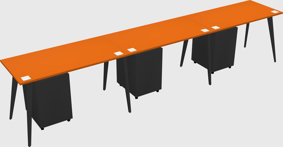 Modern rectangular office desk