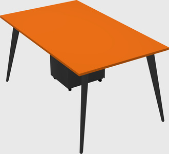Modern rectangular office desk