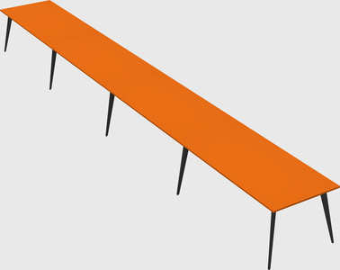 Modern rectangular office desk
