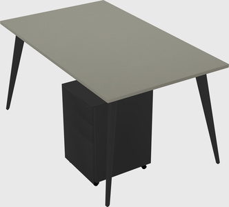 Modern rectangular office desk