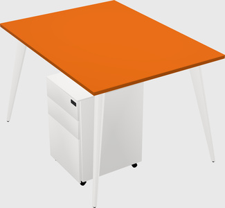 Modern rectangular office desk