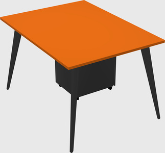 Modern rectangular office desk