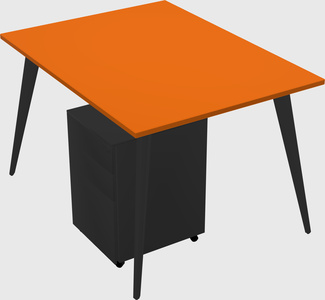Modern rectangular office desk