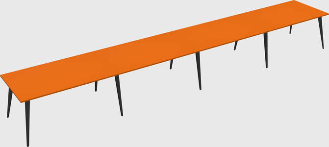 Modern rectangular office desk