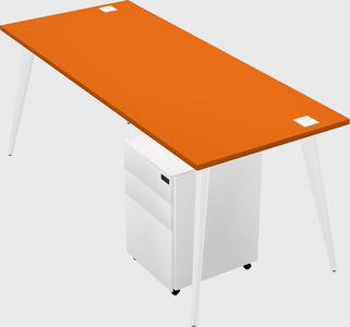 Modern rectangular office desk