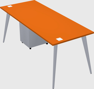 Modern rectangular office desk
