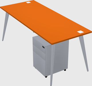Modern rectangular office desk