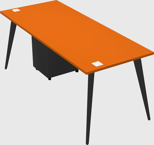 Modern rectangular office desk