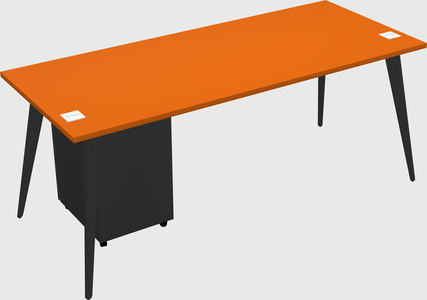 Modern rectangular office desk